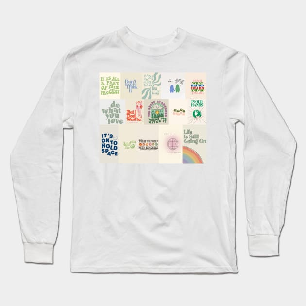 cool poster prints collage Long Sleeve T-Shirt by morgananjos